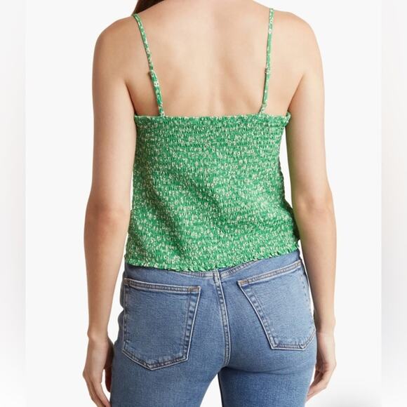 Women’s plus size cami 2X LUSH Floral Print Ruched boho cottage romantic fairy - Picture 2 of 11